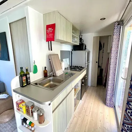 Апартаменты Sous Les Arbres ! - Mobil-home 2 - Clim - Animaux Admis Леж-Кап-Ферре